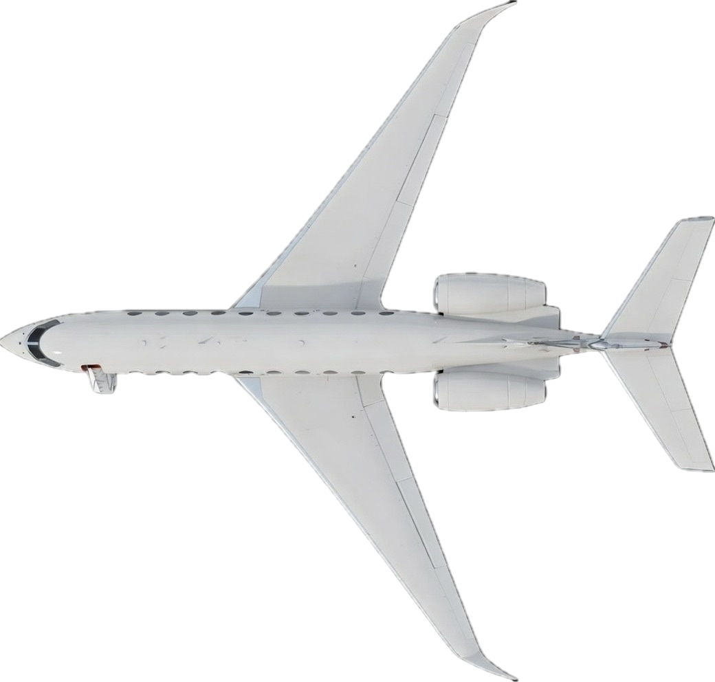 Aircraft Exterior Top View